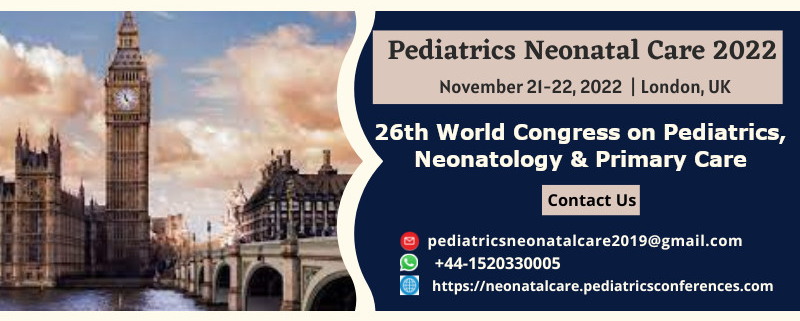 26th World Congress on Pediatrics, Neonatology & Primary Care