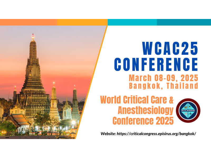 World Critical Care & Anesthesiology Conference 2025 (WCAC25)