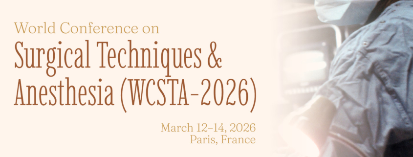 World Conference on Surgical Techniques & Anesthesia (WCSTA-2026)